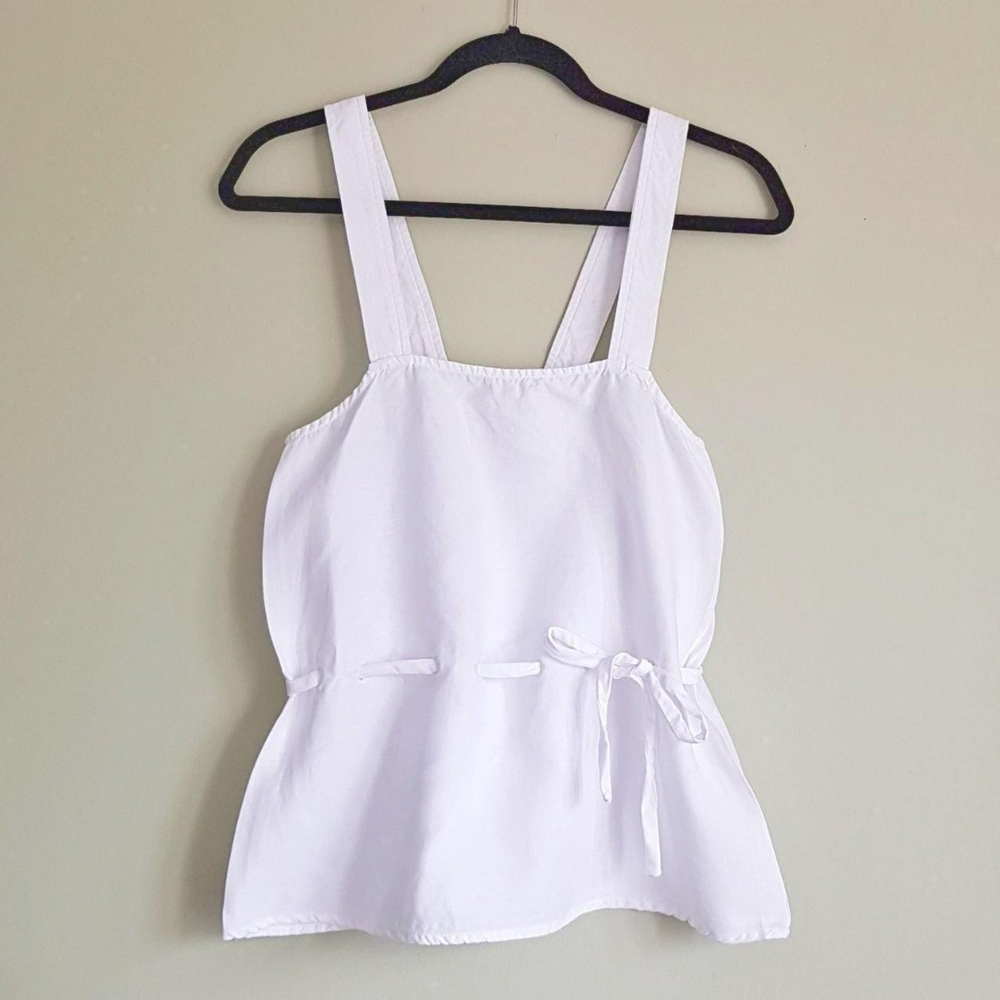 Wilfred Beaujolais White Tie Waist Tank Top